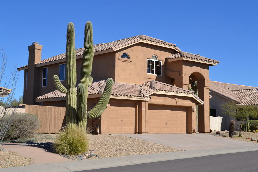 Desert home with vinyl windows (Hot Climate)