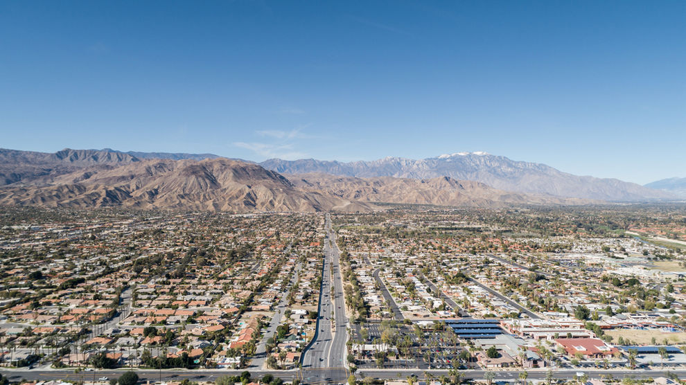 Aerial View of Palm Desert - Monterey Country Club Window Replacement